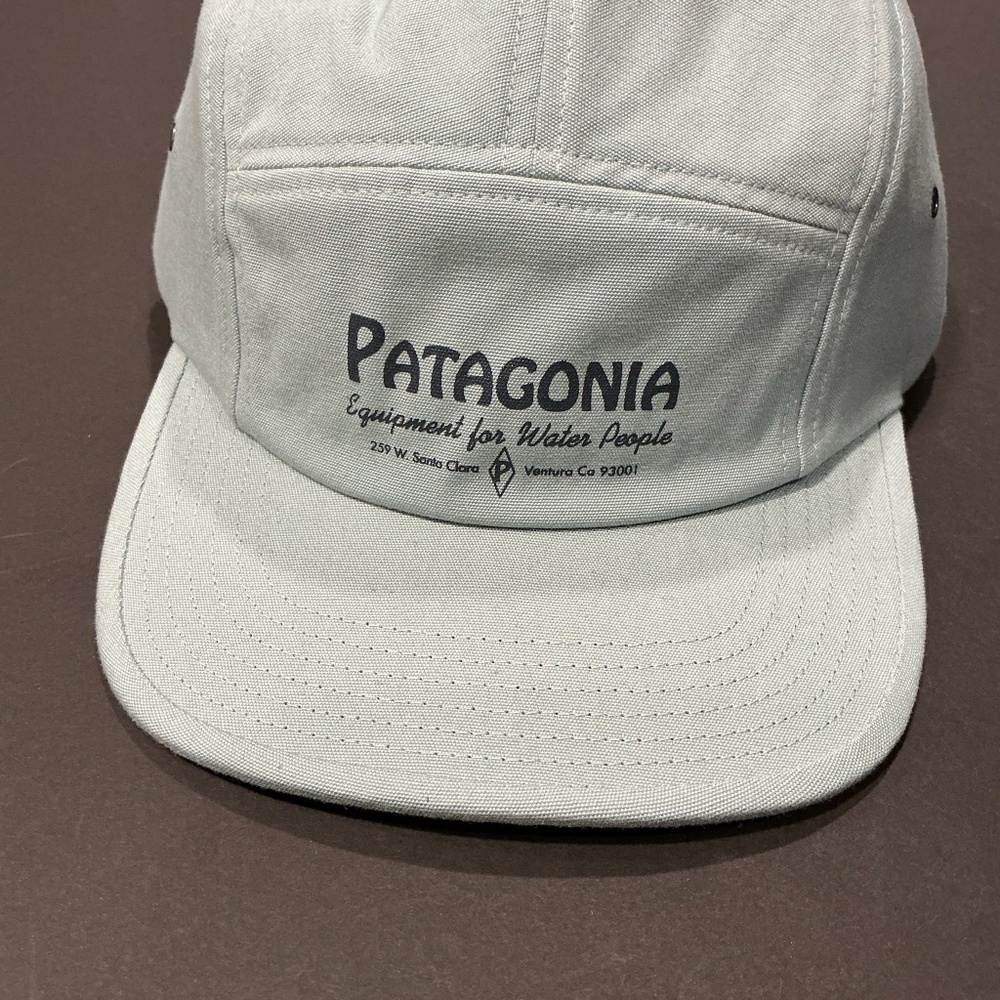 Patagonia Graphic Maclure Hat Water People Banner Thermal Blue One Size NWT